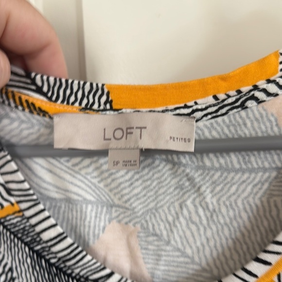 LOFT Orange Gold Puff Sleeve Mini Dress / C32 - Picture 3 of 4